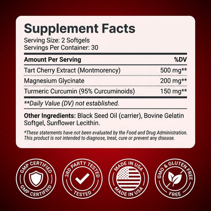 Tart Cherry Complex - Magnesium Glycerinate + Turmeric Curcumin